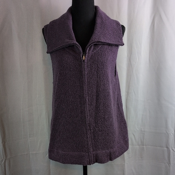 J. Jill Purple Vest - Picture 1 of 8